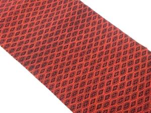 縮緬地菱模様名古屋帯